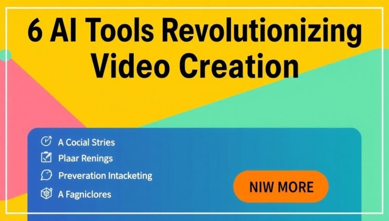 6 AI Tools Revolutionizing Video Creation for Social Media, Marketing, and Content Creation